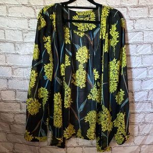 COPY - Chiffon long sleeve button up blouse.